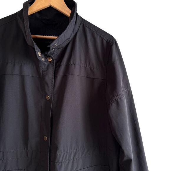 Sanctuary Lightweight Black Rain Jacket Rolled Sleeve, Size‎ Large - Picture 4 of 11